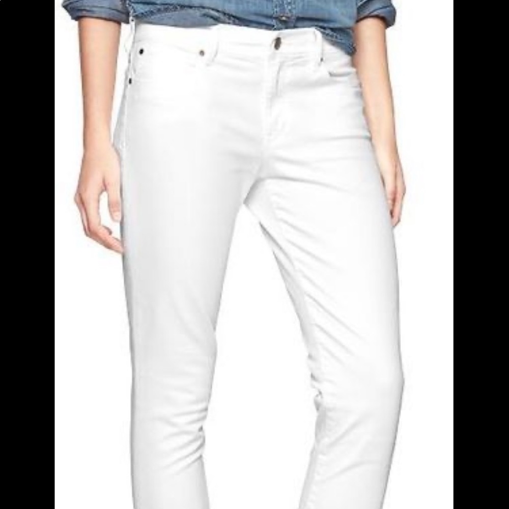 White skinny youth jeans
